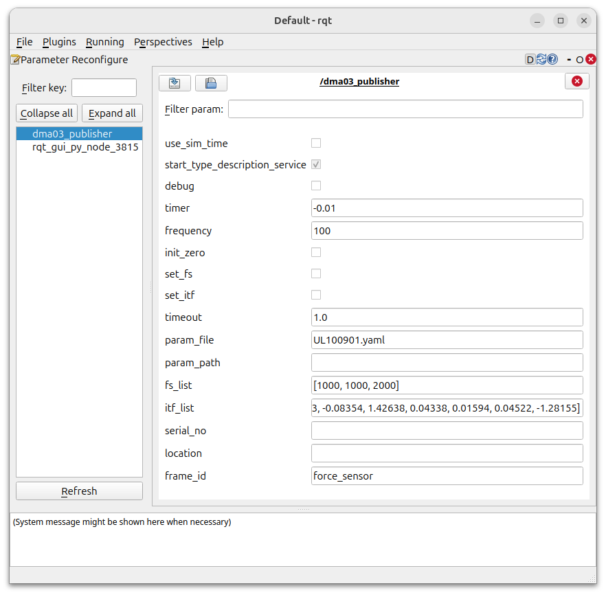 RQt Reconfigure