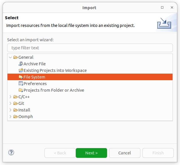 eclipse_import_filesystem