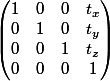 2d translation matrix